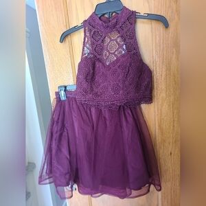 Sequin Hearts Two Piece Homecoming Party Dress Size 3
